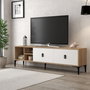 Hanah Home Era 3804 Soporte para TV Roble Zafiro y Blanco